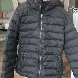 American Eagle Outfitters Kids Charcoal Puffer Jacket